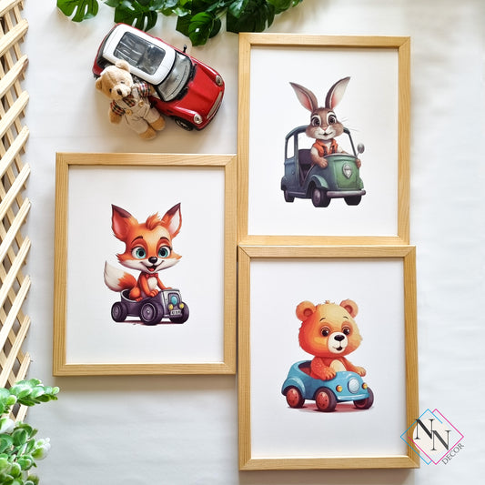 Arabalı Tavşan, Ayı ve Tilki 3'lü Set image 1