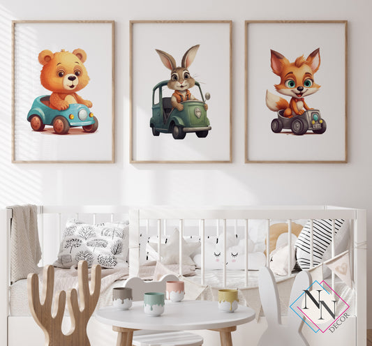 Arabalı Tavşan, Ayı ve Tilki 3'lü Set image 0