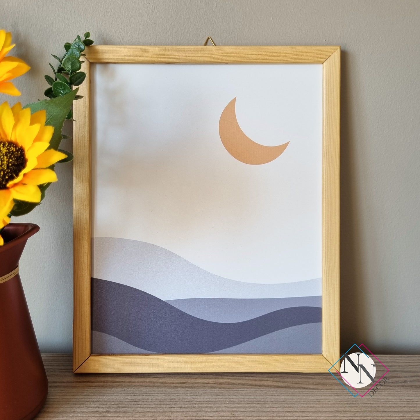 Boho Temalı 3'lü Set - Güneş, Çöl, Kelebek - Yeşil image 5