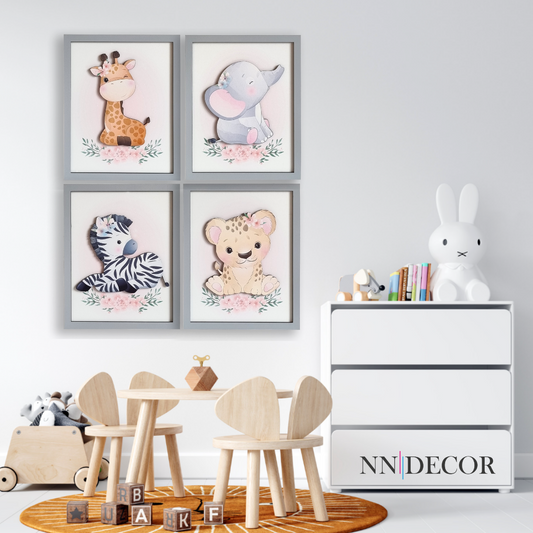 Safari Hayvanları - Siyah - 4'lü Set image 13