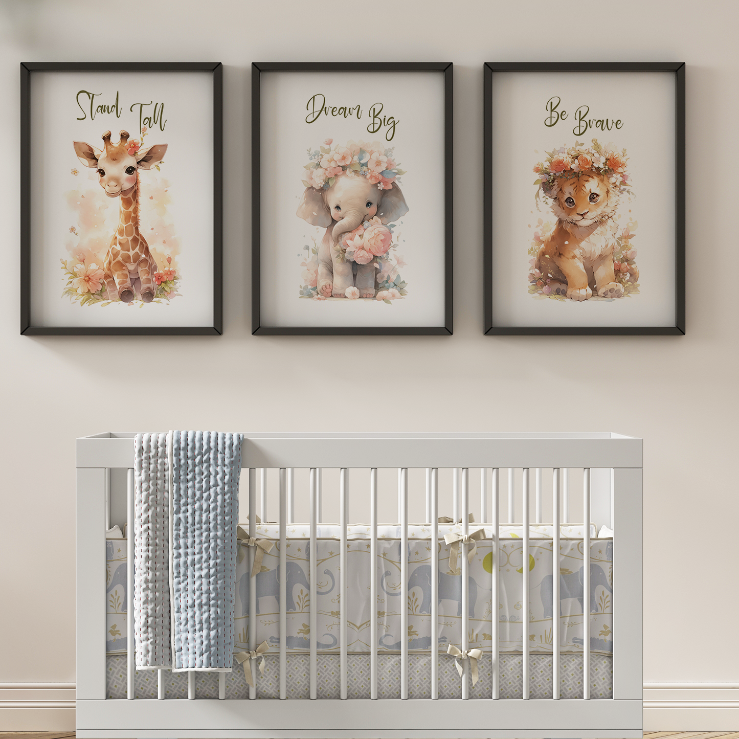 Safari - Aslan, Zürafa ve Fil - 3'lü Set - v02