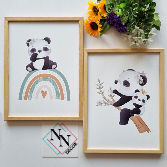 Anne Panda ve Yavrusu 2'li Set image 1