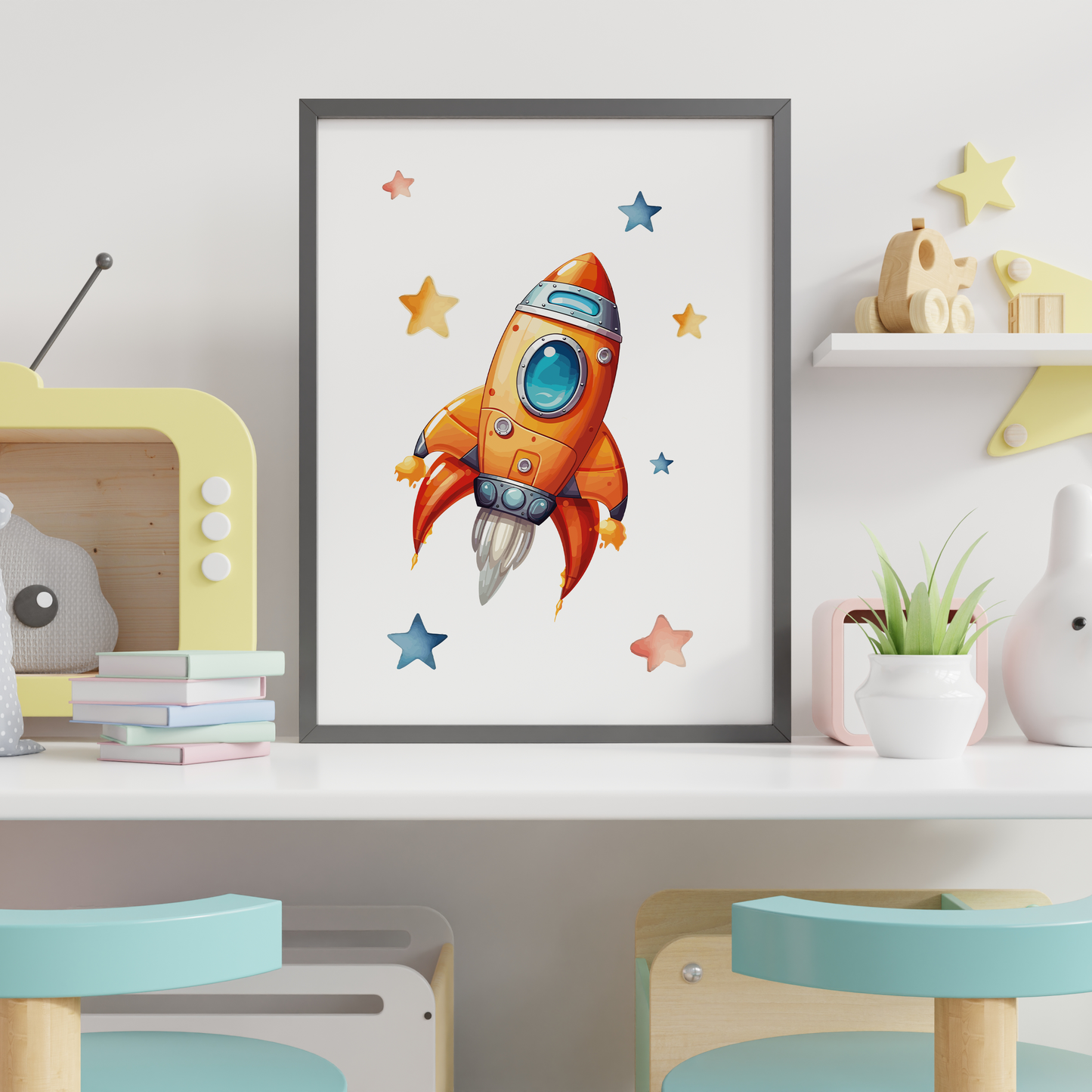 Uzay Konseptli 3'lü Set-Gezegenler, Astronot