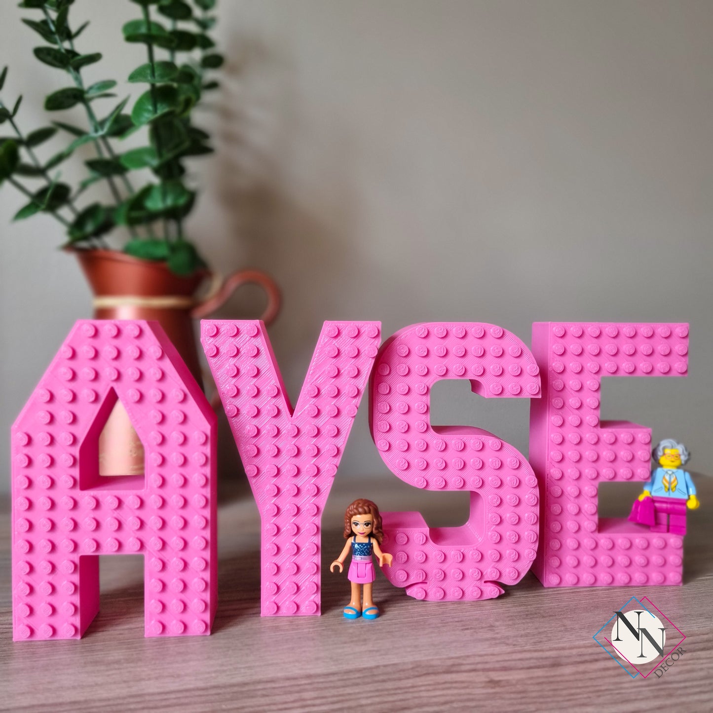 Kişiye Özel Lego Uyumlu İsim Seti - 3 veya 4 Harf