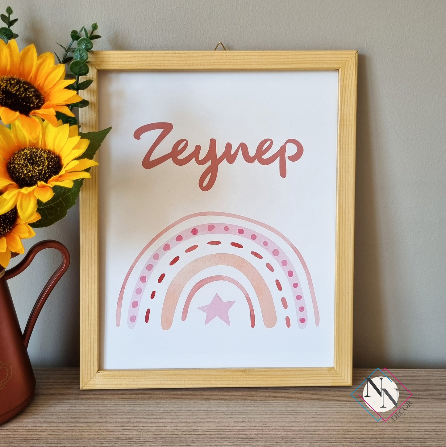 İsme Özel Oyuncak Ayı ve Gökyüzü Temalı 3'lü Set - Pembe image 3