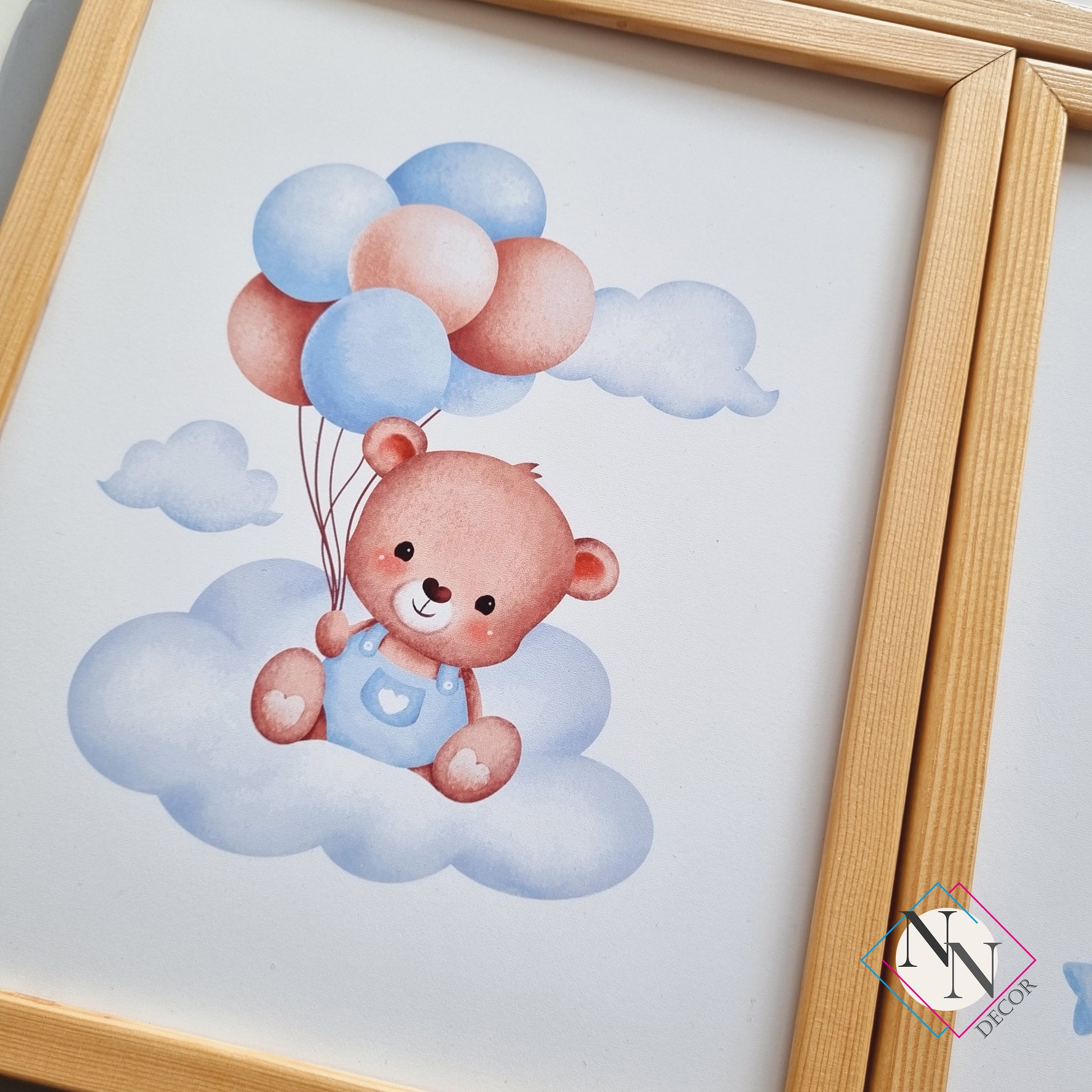 Oyuncak Ayı ve Gökyüzü Temalı 3'lü Set - Mavi image 3