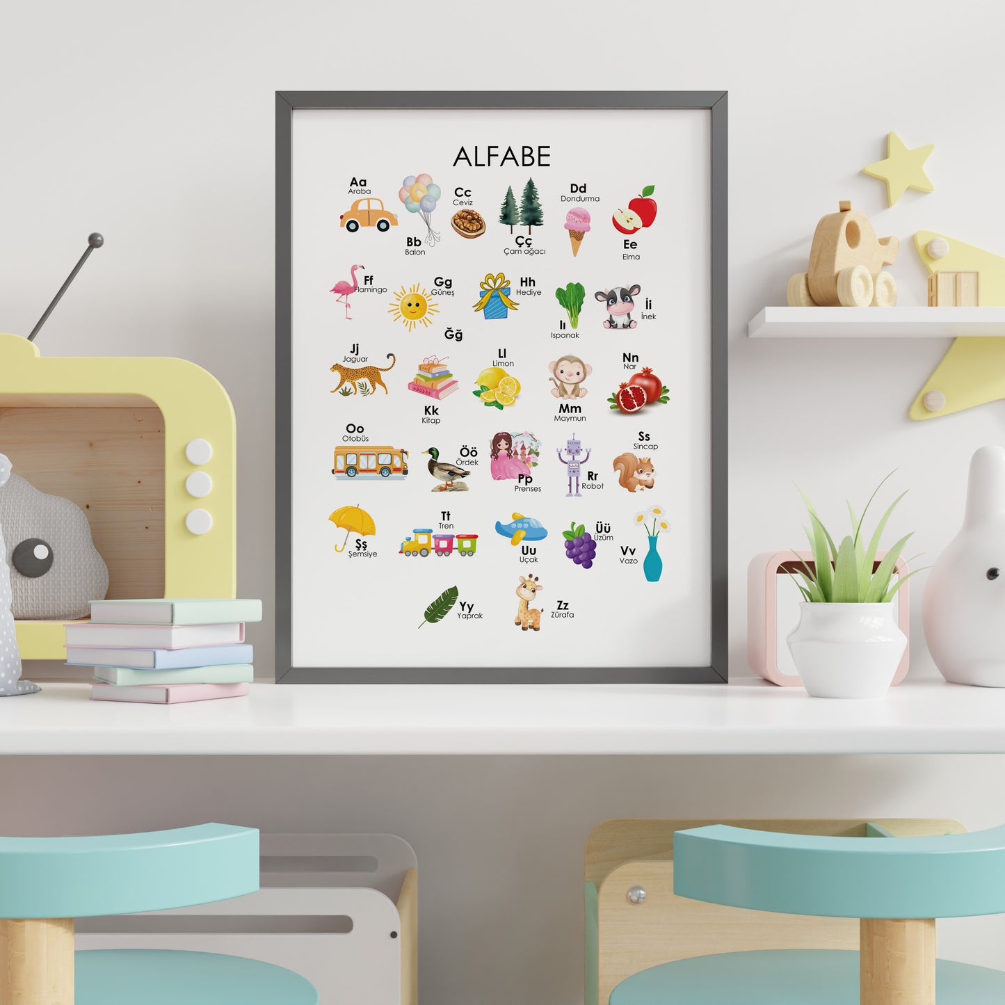 Alfabe ve Sayılar - Eğitici 2'li Set