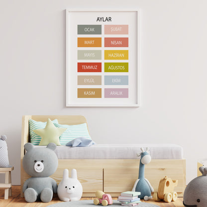 Günler ve Aylar - Eğitici 2'li Set