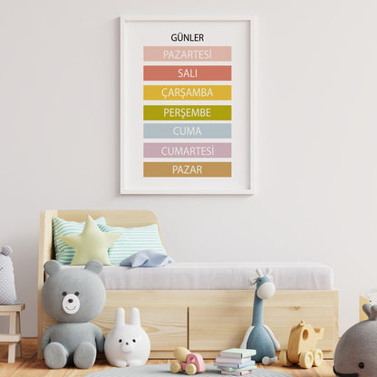 Günler ve Aylar - Eğitici 2'li Set