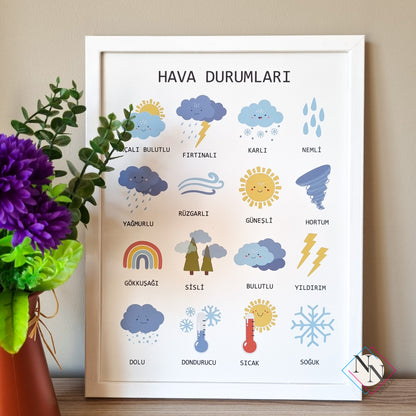 Mevsimler, Hava Durumları Eğitici 2'li Set image 6