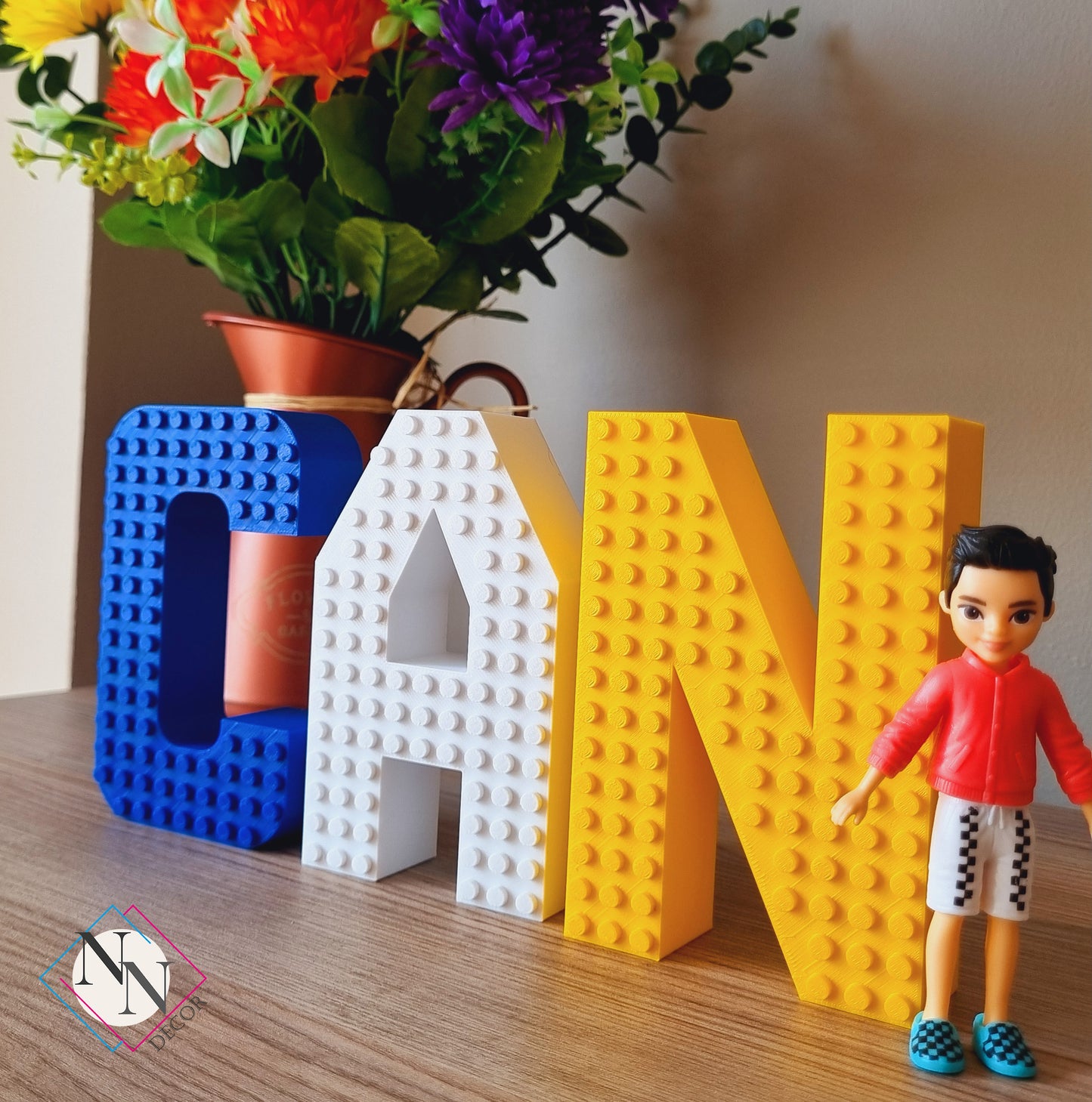 Kişiye Özel Lego Uyumlu İsim Seti - 3 veya 4 Harf