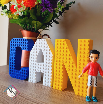 Kişiye Özel Lego Uyumlu İsim Seti - 3 veya 4 Harf