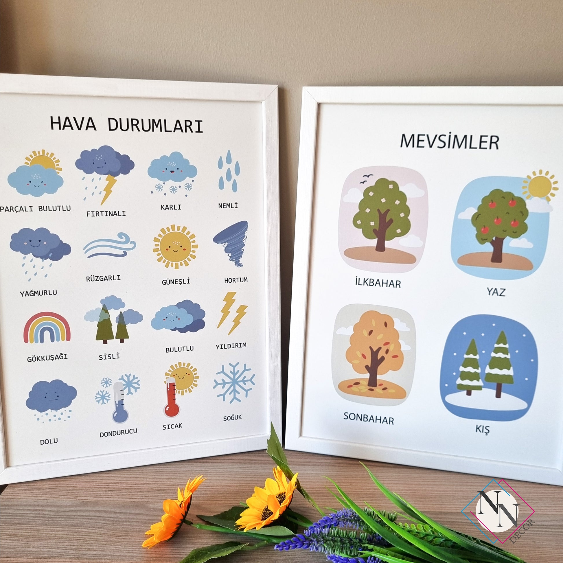 Mevsimler, Hava Durumları Eğitici 2'li Set image 7