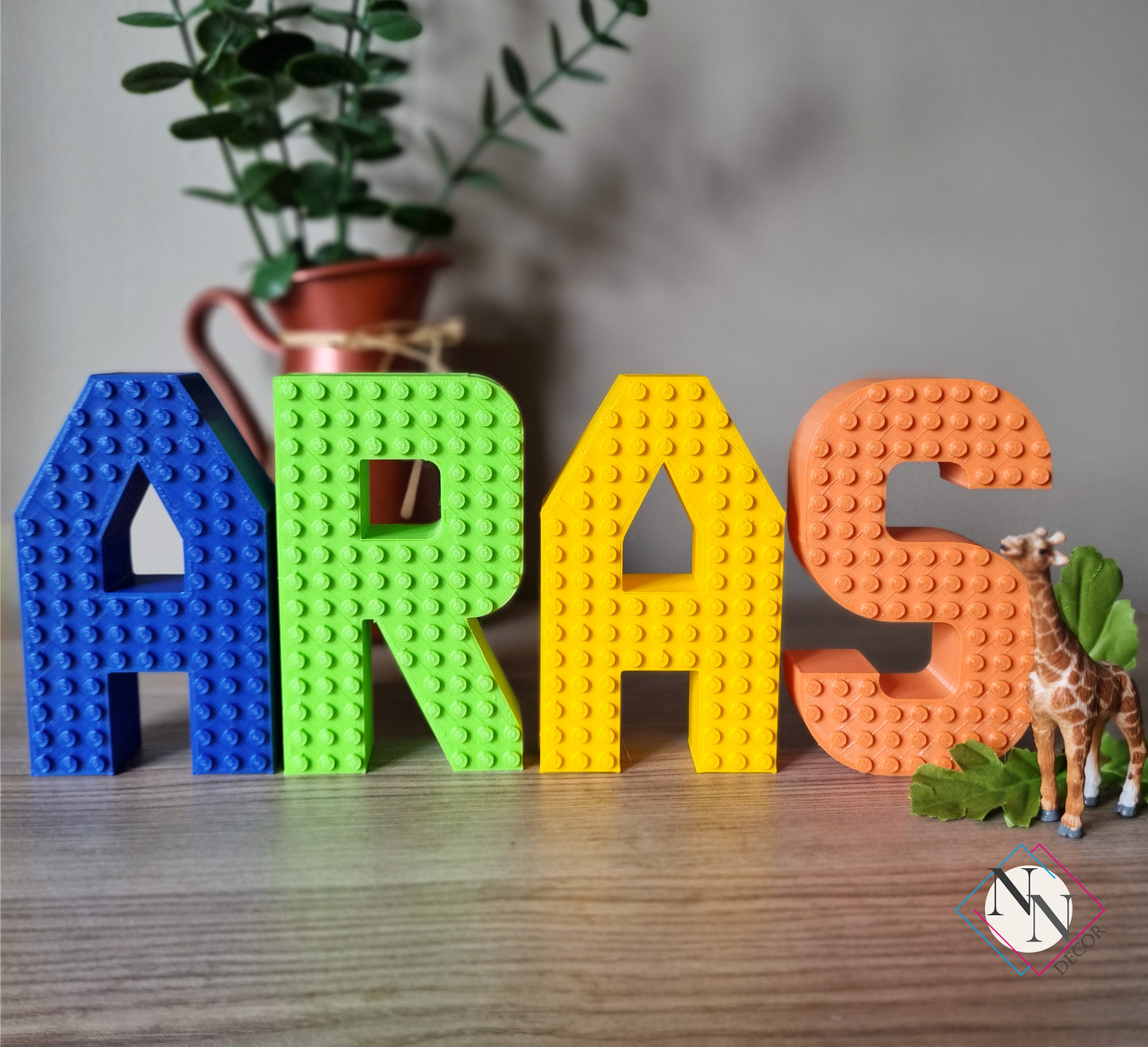 Kişiye Özel Lego Uyumlu İsim Seti - 3 veya 4 Harf