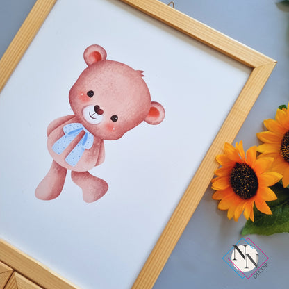 Oyuncak Ayı ve Gökyüzü Temalı 3'lü Set - Mavi image 4