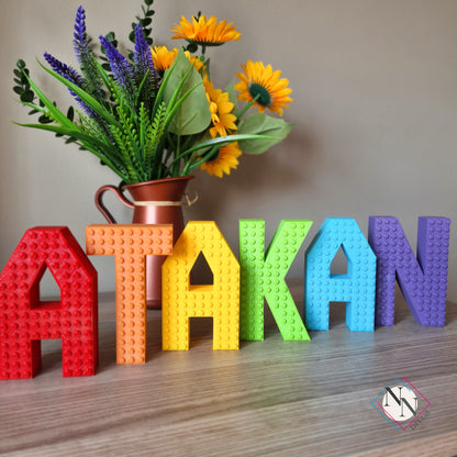 Kişiye Özel Lego Uyumlu İsim Seti - 5 veya 6 Harf
