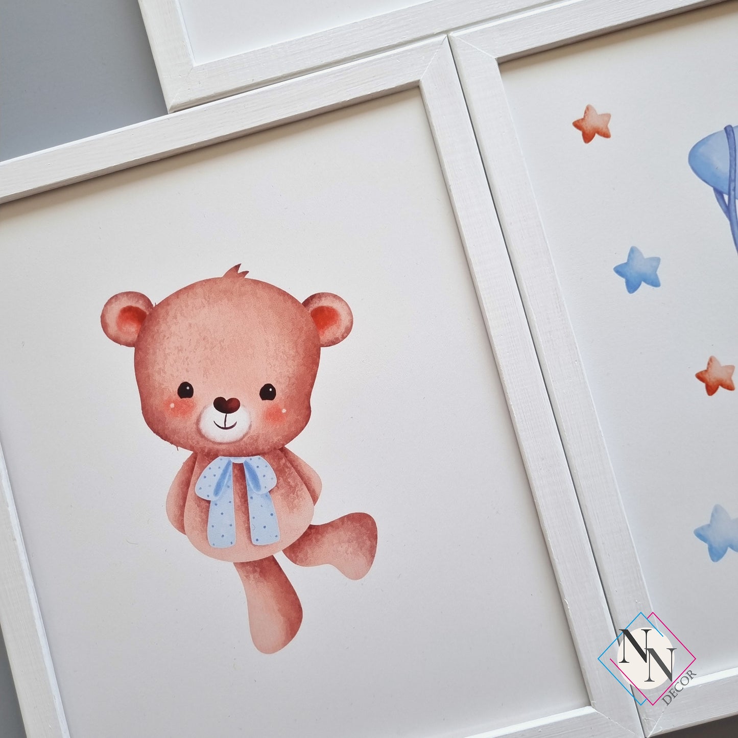 Oyuncak Ayı ve Gökyüzü Temalı 3'lü Set - Mavi image 9