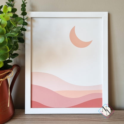 Boho Temalı 3'lü Set - Güneş, Çöl, Kelebek - Pembe image 7