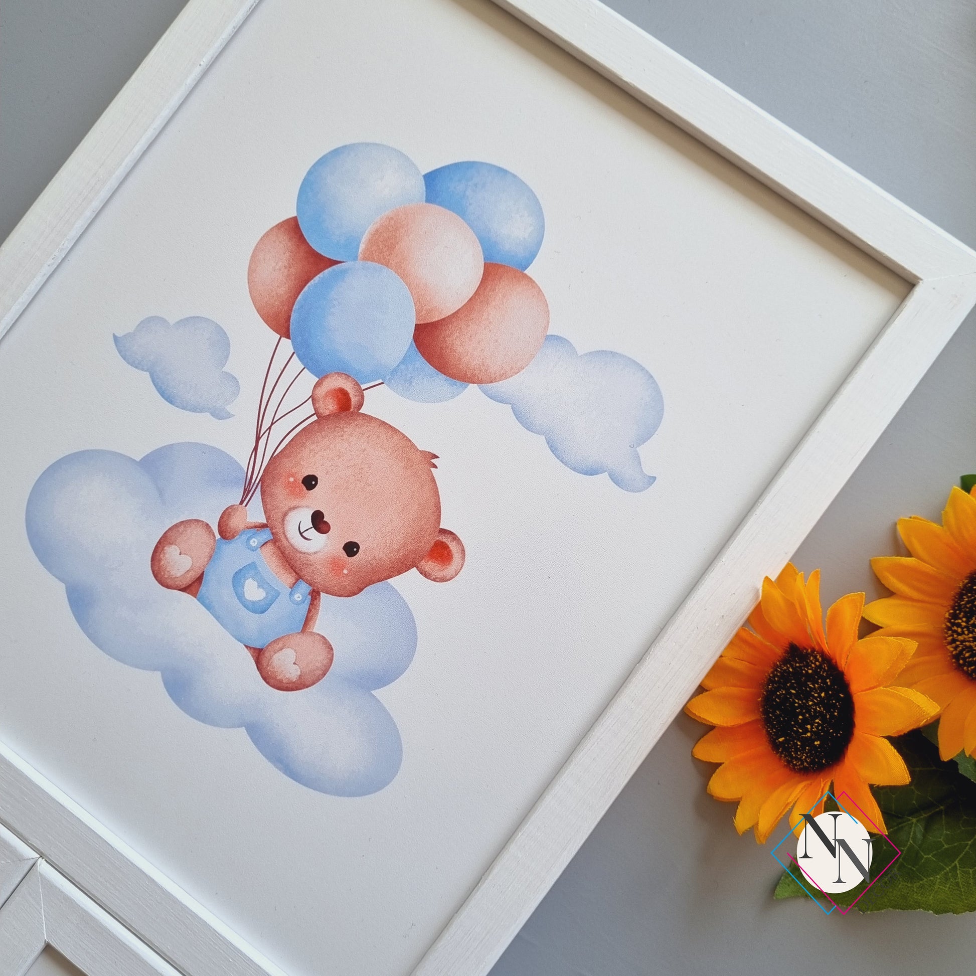 Oyuncak Ayı ve Gökyüzü Temalı 3'lü Set - Mavi image 7