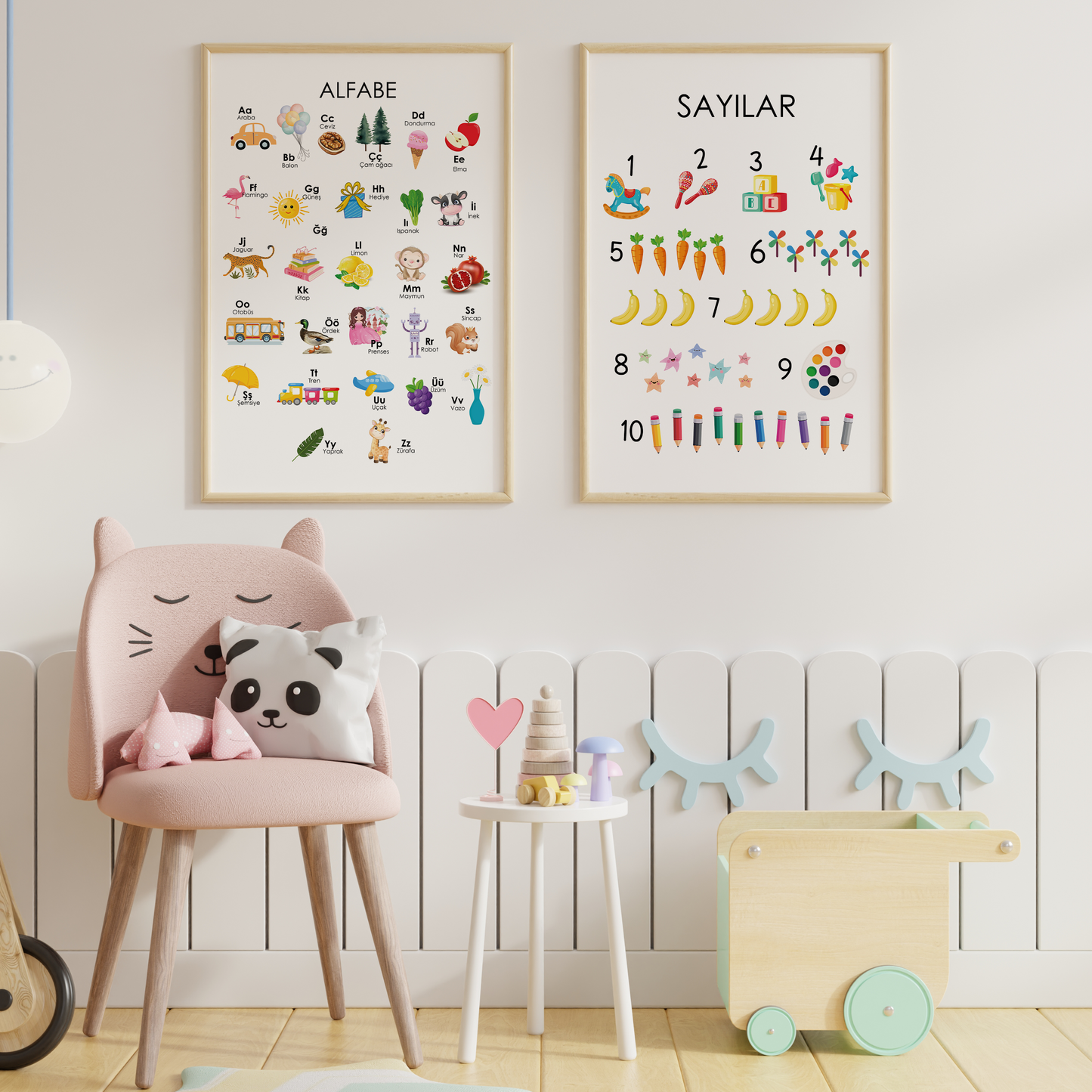 Alfabe ve Sayılar - Eğitici 2'li Set