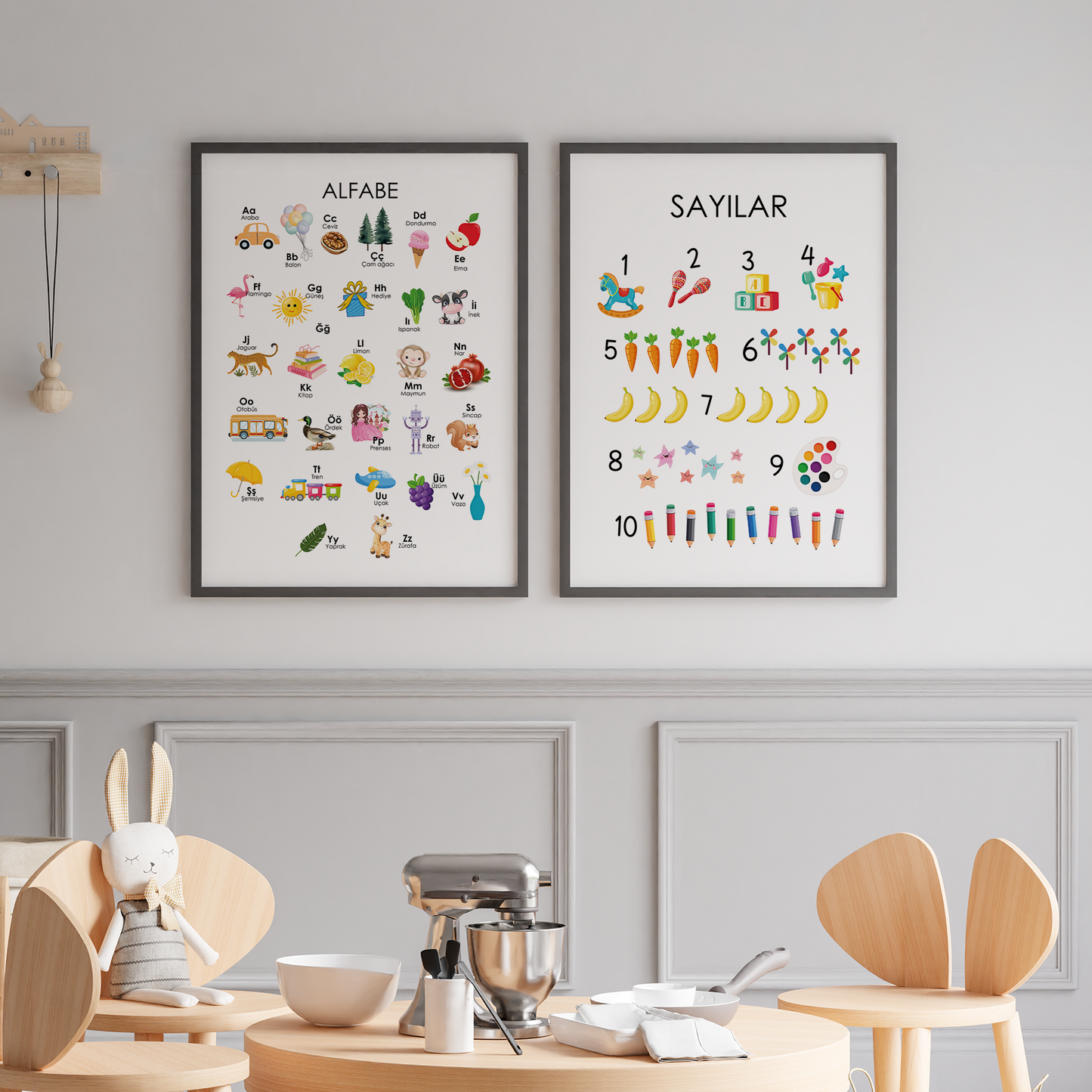 Alfabe ve Sayılar - Eğitici 2'li Set