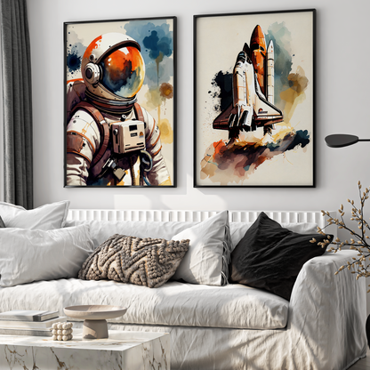 Astronot Ve Uzay Mekiği - 2'li Set