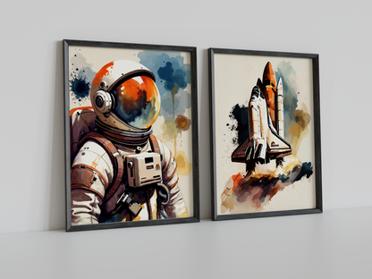 Astronot Ve Uzay Mekiği - 2'li Set