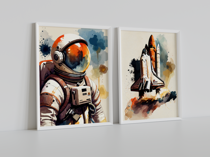 Astronot Ve Uzay Mekiği - 2'li Set