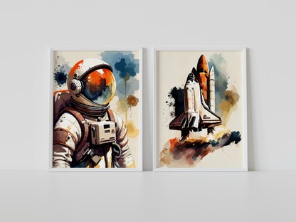 Astronot Ve Uzay Mekiği - 2'li Set