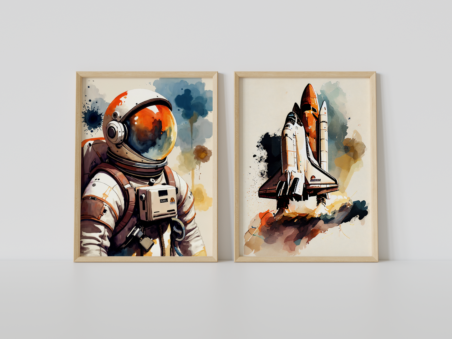 Astronot Ve Uzay Mekiği - 2'li Set