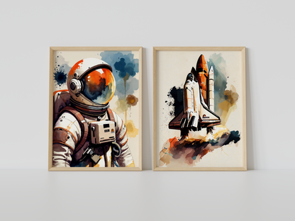 Astronot Ve Uzay Mekiği - 2'li Set
