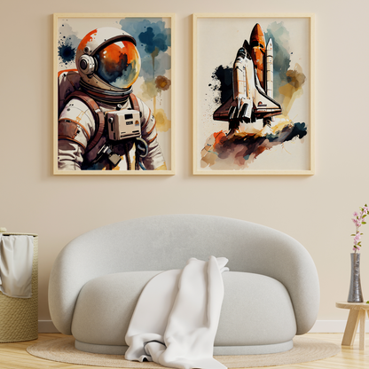 Astronot Ve Uzay Mekiği - 2'li Set