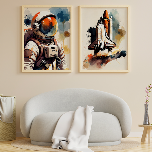 Astronot Ve Uzay Mekiği - 2'li Set