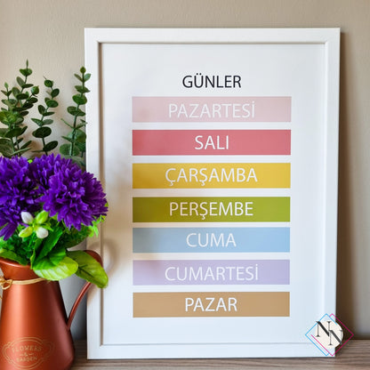 Günler, Aylar, Mevsimler 3'lü Eğitici Set image 5