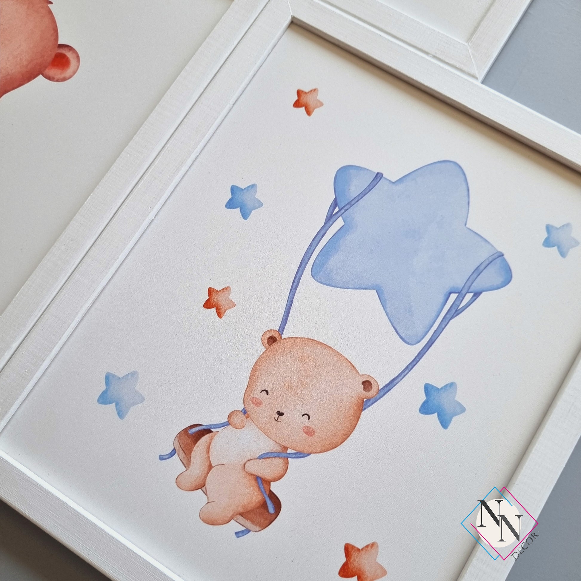 Oyuncak Ayı ve Gökyüzü Temalı 3'lü Set - Mavi image 8