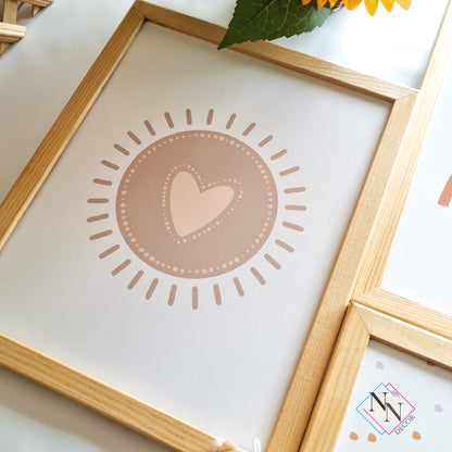 Boho Temalı 3'lü Set - Gökkuşağı, Güneş ve Ay image 3