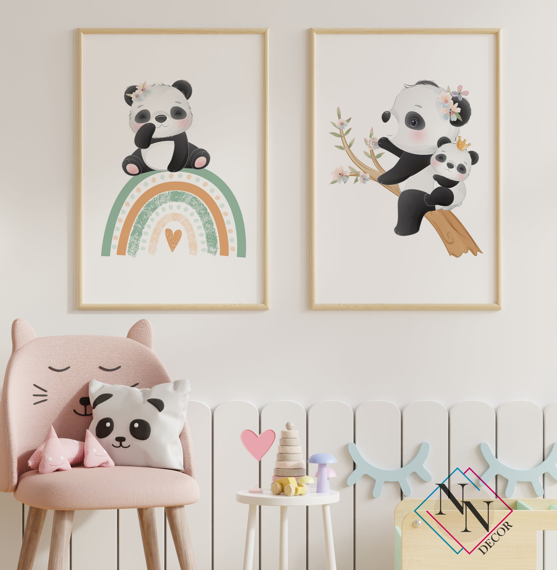 Anne Panda ve Yavrusu 2'li Set image 0