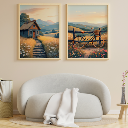 Bisiklet ve Kır Evi - 2'li Set