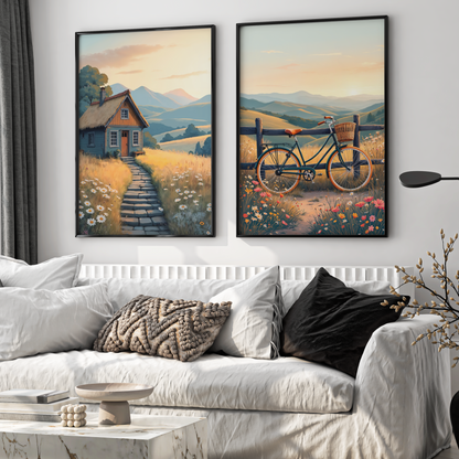 Bisiklet ve Kır Evi - 2'li Set