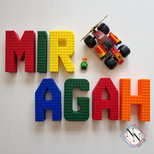 Kişiye Özel Lego Uyumlu İsim Seti - 7 veya 8 Harf