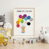 30x40-renkler-v02 oda-04 Eğitici Tablolar - Renkli Balonlar - Doğal Ahşap Çerçeveli, Bebek Ve Çocuk Odası Tablosu