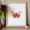 Nursery-Wall-Art-Boho-Sun-Moon-and-Butterfly Boho Temalı 3'lü Set - Güneş, Çöl, Kelebek - Doğal Ahşap Çerçeveli, Bebek ve Çocuk Odası Tablo Seti